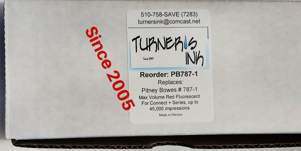 Pitney Bowes OEM Equivalent SendPro C+ 787-1 Red Ink Cartridge