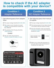 Universal 3A Power Adapter 3V to 24V Adjustable Output for Various Devices