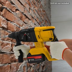 Impact Hammer Drill Hammer Drilling Machine Battery-Powered w/ 4 Modes 800W