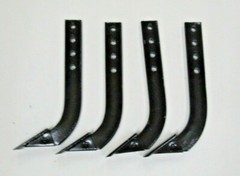 (4) 18″ BOX BLADE SHANK TEETH 4 HOLE 3/4″ X 2-1/2″ WIDE 5/8″ PIN HOLES, FITS ++