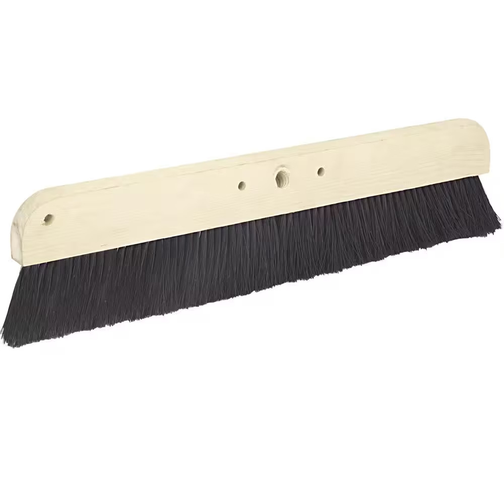 NEW 24 in Concrete Broom Sturdy Design for Precise and Smooth Surface Finishing