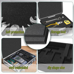 8 Pcs Polyethylene Foam Pads for Packing Foam Sheets 2 Size Cuttable High Densit