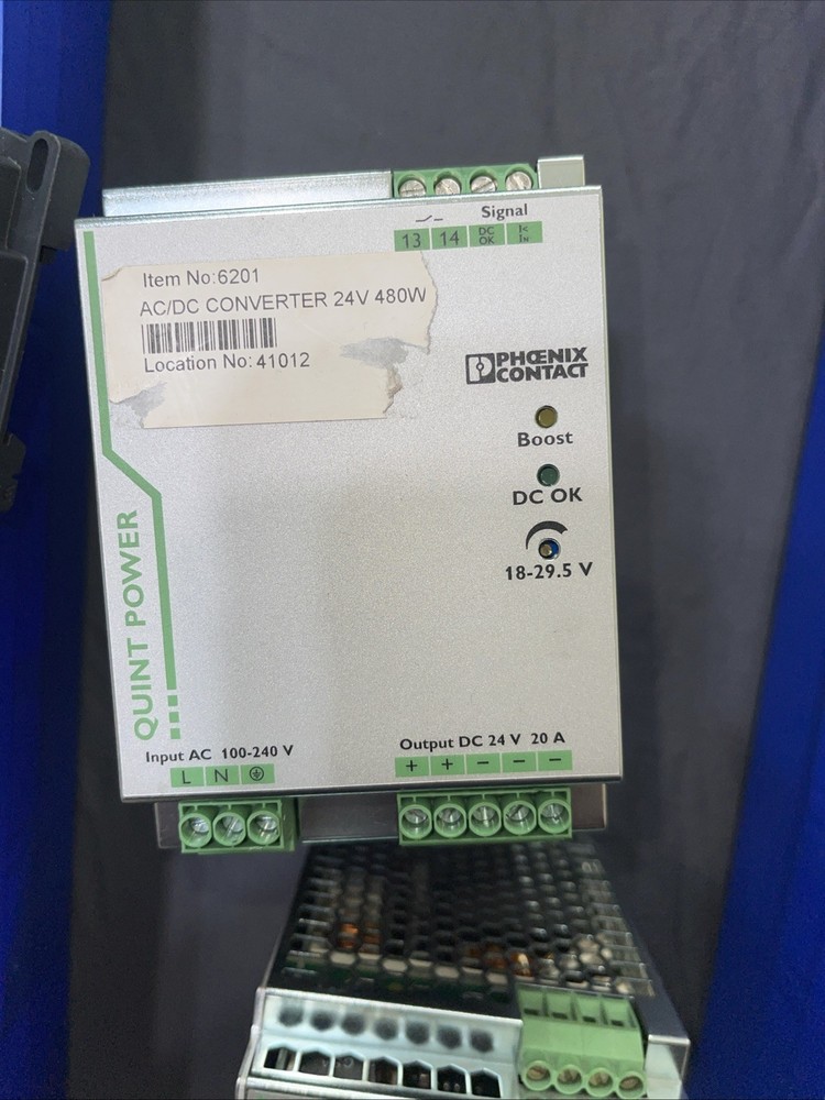 PHOENIX CONTACT 2866776 QUINT-PS/1AC/24DC/20 POWER SUPPLY