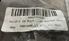 10 Pieces Muzata CR25 Stainless Cable Railing Angle Beveled Washers 30 Degrees