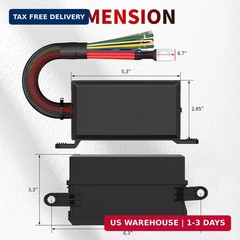 RVBOATPAT 12V Fuse Relay Box 6 Way Relay Fuse Box Pre-Wired Waterproof Relays Bo