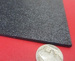 Black ABS Sheet 1/8″ (.125″) X 12″ X 24″ Haircell Textured One Side, 2 Units
