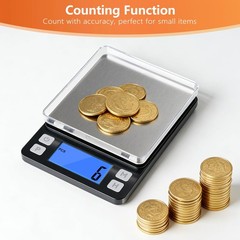 0.01g High Precision Jewelry Scale, 1000g Digital Gram Scale with Hold, Tare …