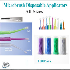 400-1000 Microbrush MicroBrushes Applicator Tips Regular, Fine, Super Dental