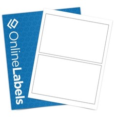 Premium Shipping Blank Labels-7″ X 4.5″-Made in USA-Self Adhesive-8.5 x 11-Round