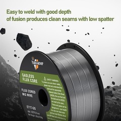Flux Core Welding Wire .030/.035” Gasless MIG Wire E71T-GS 2 Pounds 1/2/3 Packs