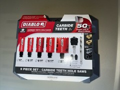 Diablo DHS09SGPCT 9 pc General Purpose Carbide Teeth Hole Saw Set