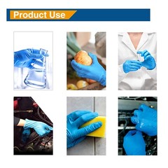 3000pcs Nitrile Exam Gloves Durable Thicken 4mil Non-Latex Powder Free S/M/L/XL
