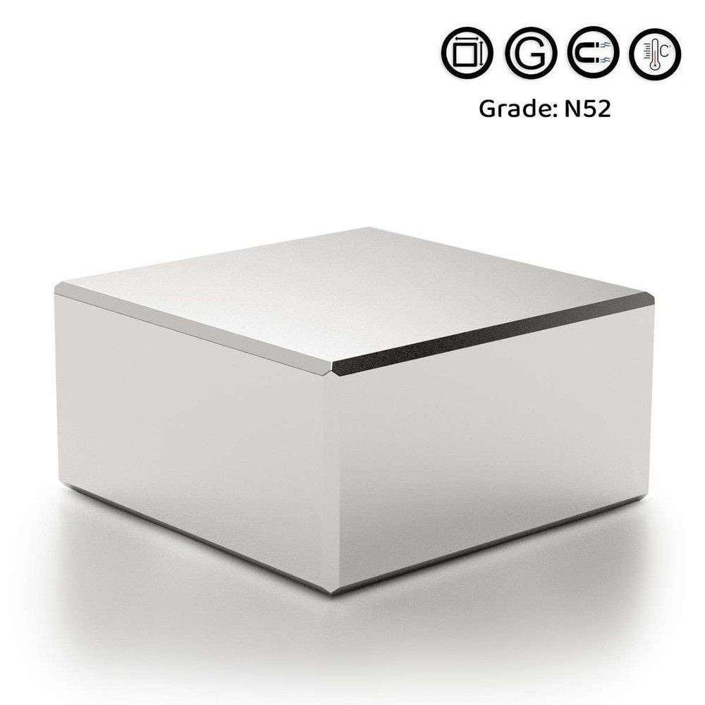 Big Block Magnets Super Strong N52 Neodymium Large Magnet Rare Earth 40x40x20mm