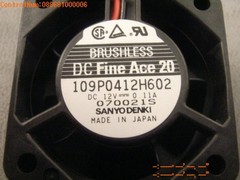 109P0412H602 – Sanyo – DC Fan Axial Ball Bearing 12V 8CFM 33dB (40 X 40 X 20mm)