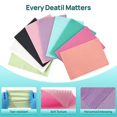 JMU 3-Ply Dental Patient Bibs 50-500pcs Disposable Waterproof Tattoo Bibs 13″x18