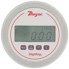 Dwyer Instruments Dm-1107 Digital Differential Pressure Gauge, 5 In Dial, 0.125