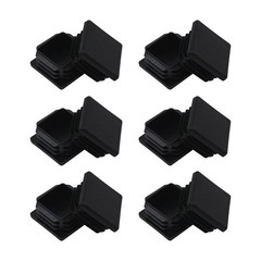 12 Pack 1-1/2 Inch Square Plastic Plug, Insert Tubing End Cap for Square Tubing