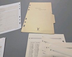 Vintage Authentic Louis Vuitton GM Agenda Planner Insert Lot 90s-2000s INCOMPLET