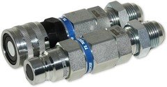 TL25 #12 JIC Flat Face 1/2 body Hydraulic Quick Connect Coupler Set Skid Steer