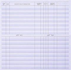 24 PCS Check Registers for Personal Checkbook, Easy to Read Checkbook Register