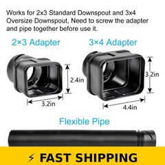 Prestantious 7ft Downspout Extensions for 2″x3″ & 3″x4″ Downspouts