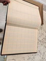 Vintage Boorum & Pease Record Rule Account Book Size 11”x14” 23-150 16-R