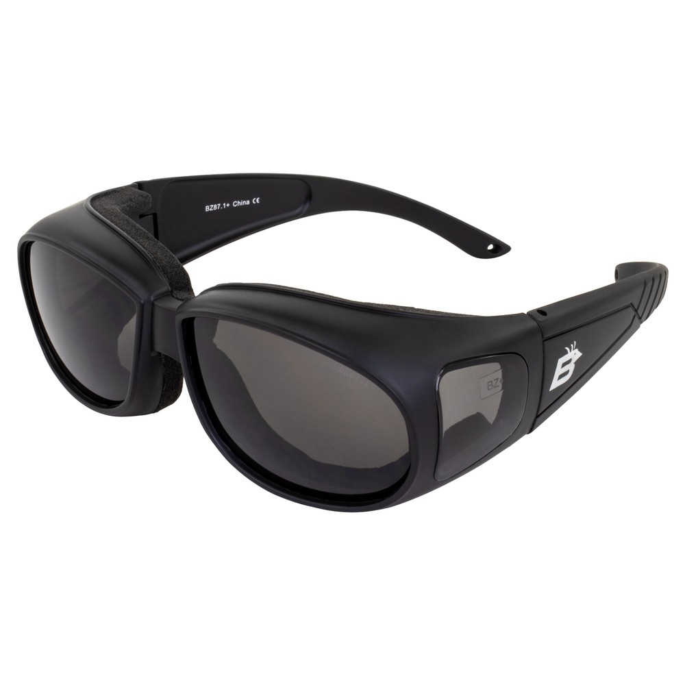 Birdz Swallow Foam Padded Fits Over Most Prescription Eyewear Glasses Smoke Lens