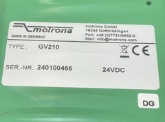 NEW MOTRONA GV210 PULSE SWITCH 24VDC