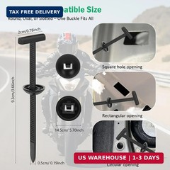 100PCS Nylon Universal Cable Tie Buckle with Dual-Side Gear, Foldable Quick Fix