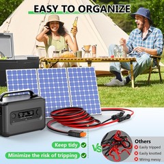 Solar to XT60i Extension Cable 12AWG 50FT XT60i Female to Male Connector for …