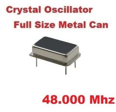 48.000Mhz 48.000 Mhz CRYSTAL OSCILLATOR FULL METAL CAN ( Qty 5 ) *** NEW ***