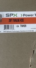 New SPX Power Team TWH20 20FT Twinline Hose 10K PSI UPC 662536784689