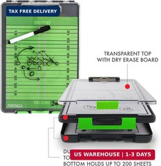 Dexas Clearview Clipcase clipboard13.75 X 9.5 in, Green. See Papers Clearly Outd