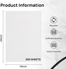 Large 18×24 Inch Newsprint Paper for Moving, Shipping, and Packing Supplies