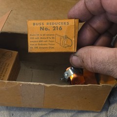 Bussmann 216 Copper Fuse Reducers, 1 Pair, 60A 250V / 30A 600V three pair