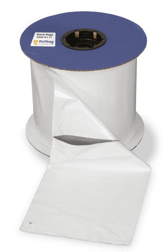 8×11 2.5 MIL COEX Rollbag. 1000 /roll