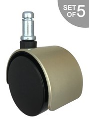 2″ Brushed Brass Chair Caster – Set of 5 – S5306-5-1