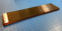 3/8” X 2.75” X 11” Ultem Plastic Natural Sheet