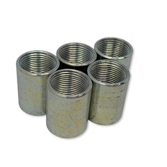 LOT of 5 EC USA 1″ Rigid Conduit Couplings, Galvanized Steel, UL/CSA Listed
