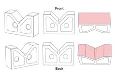 8″ CAST IRON PAIR JUMBO V-BLOCKS V-BLOCK VBLOCKS GROUND R