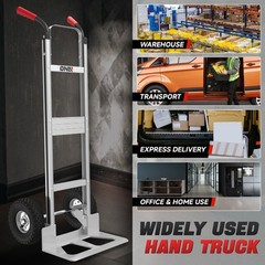 550 bs Heavy Duty Cart Dolly Trolley Push Hand Truck Moving w/ Pneumatic Wheels