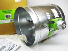Durozone 6″ round HVAC motorized air control damper dampner 3 wire 24V AC RD-06