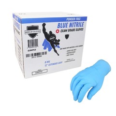 8 MIL Textured Blue Nitrile Exam Powder-Free Gloves Non Vinyl 18000 Pcs, Large