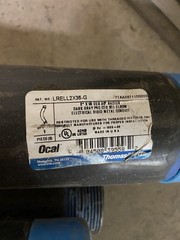 Thomas & Betts Ocal LRELL2X36-G PVC Coated Elbow 90-Deg 2″ 36″ Radius Steel Gray