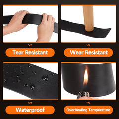 TORRAMI Neoprene Rubber Sheets & Strips Adhesive Solid Gasket Seal with Backing