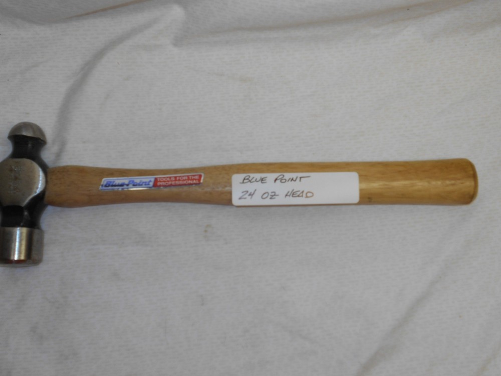 BLUE POINT BY SNAP ON BALL PEIN HAMMER WOOD HANDLE USA 24 OZ HEAD NEW