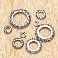Stainless Steel External Tooth Star Lock Washers Assortment Kit (330 Pcs)