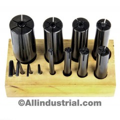 All Industrial 8 Pc, High Precision Expanding Arbor Set Mandrels 1/4″ to 1-1/4″