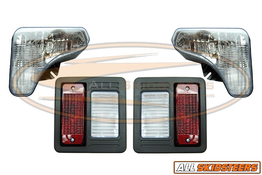 For Bobcat T450 T550 T590 Headlight Tail Light Kit With Bulbs Lens lamp Skid