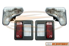 For Bobcat T450 T550 T590 Headlight Tail Light Kit With Bulbs Lens lamp Skid